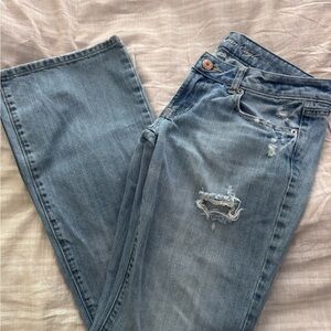American Eagle Outfitters Light Blue Straight Leg Jeans